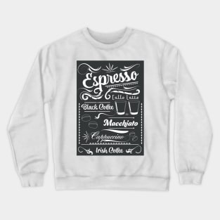 Espresso Chalk board Crewneck Sweatshirt